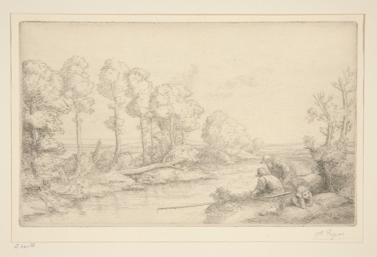 Odpočinek u řeky od Alphonse Legros