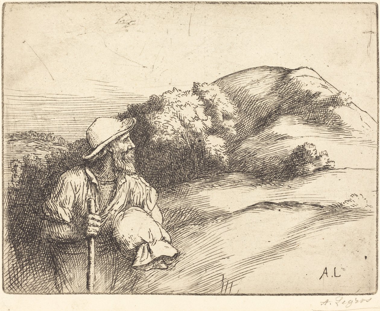 Návrat z polí (Le retour des champs) od Alphonse Legros