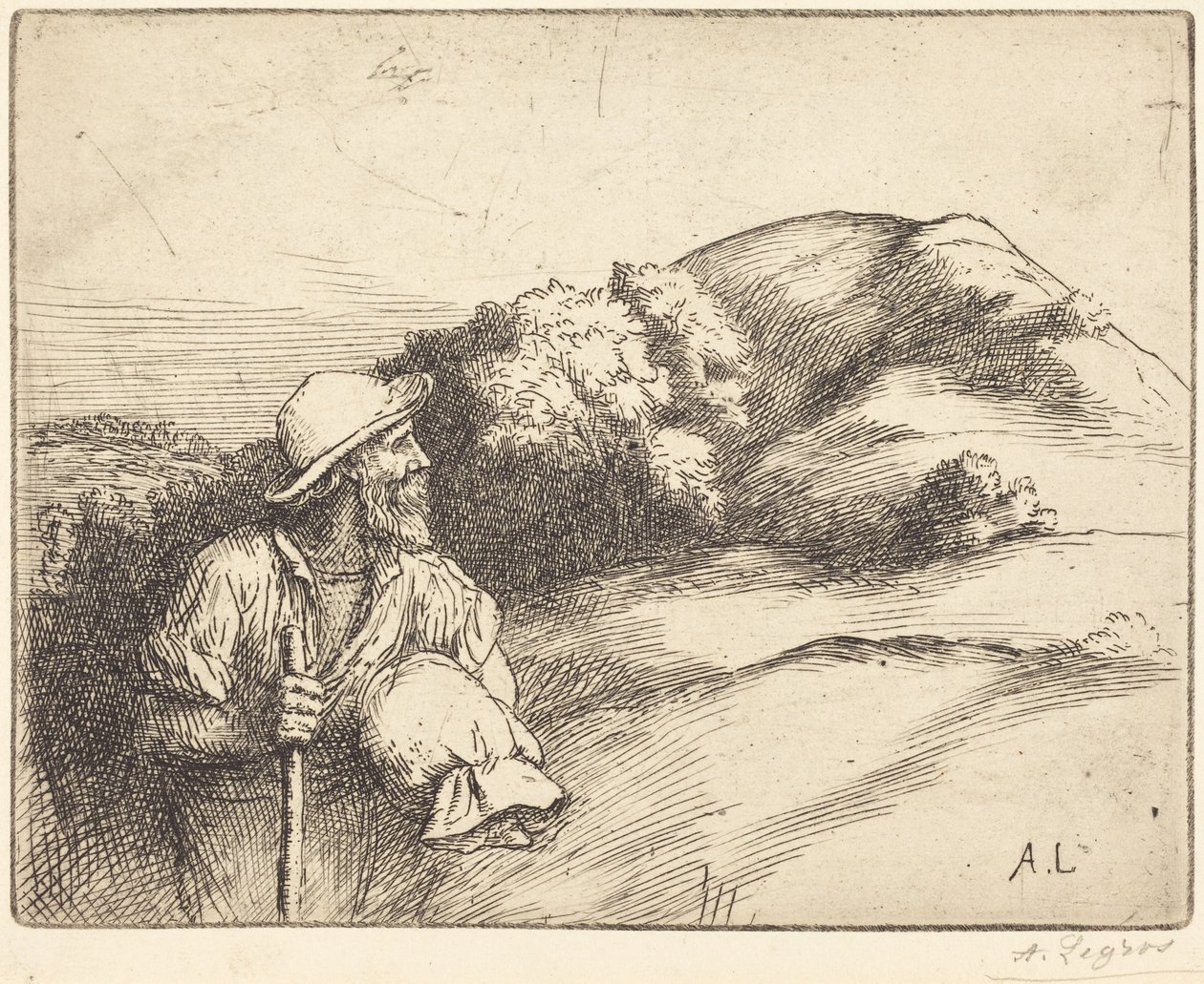 Návrat z polí od Alphonse Legros
