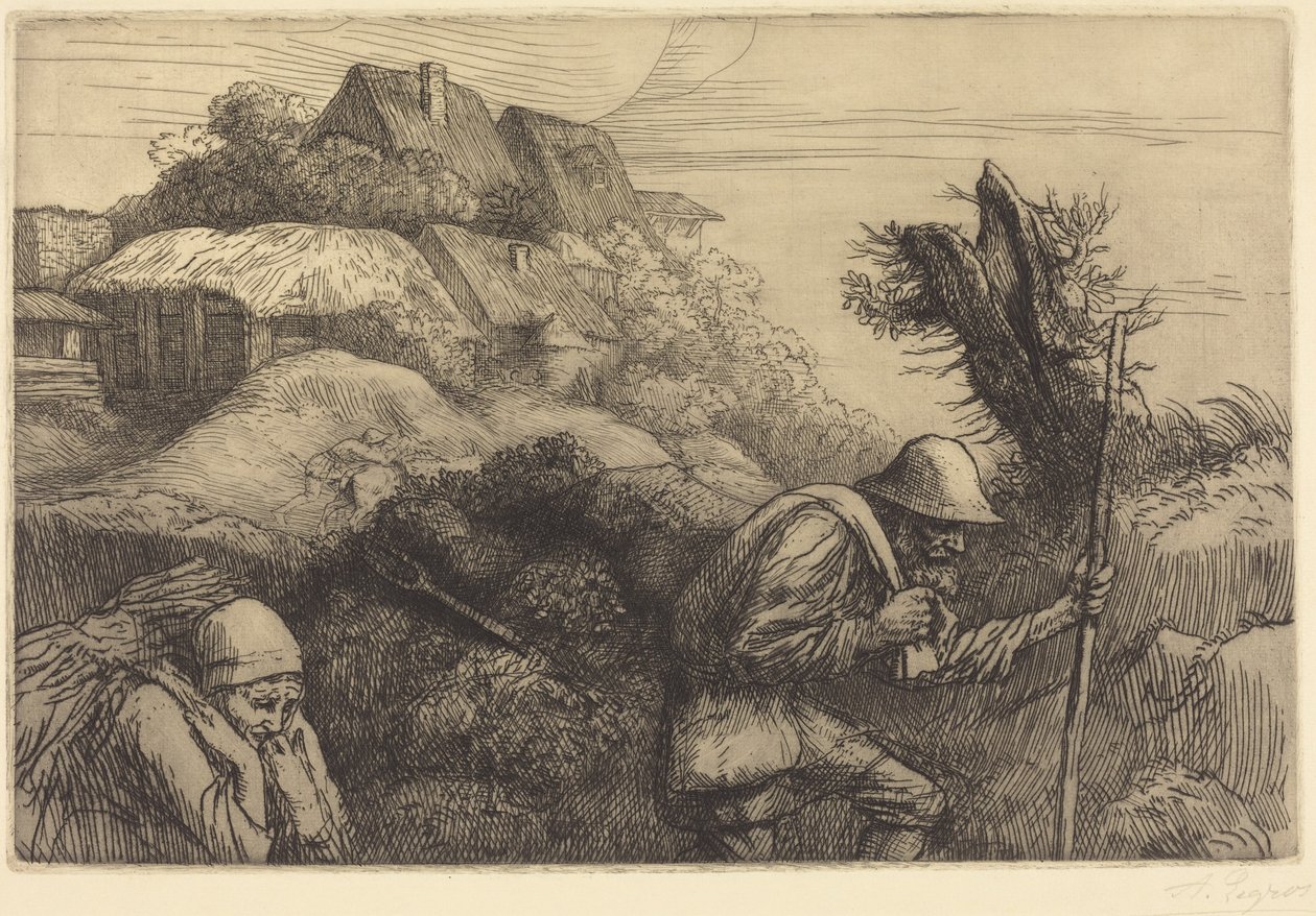 Return from the Woods (Návrat z lesa) od Alphonse Legros