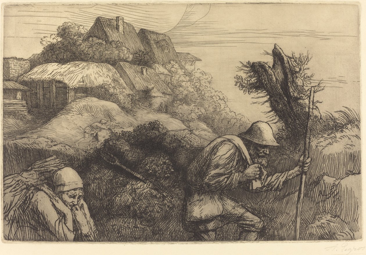 Návrat z lesa Návrat dřeva. od Alphonse Legros