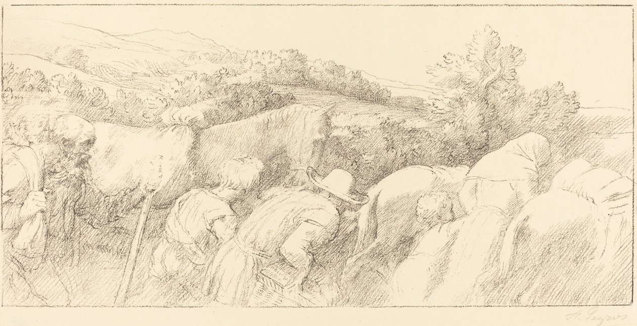 Návrat rolníků od Alphonse Legros