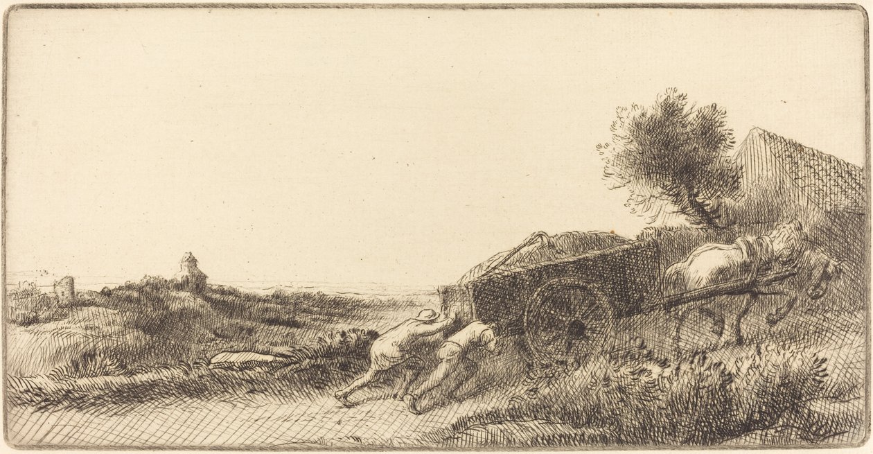 Návrat se senem (Rentrant le foin) od Alphonse Legros