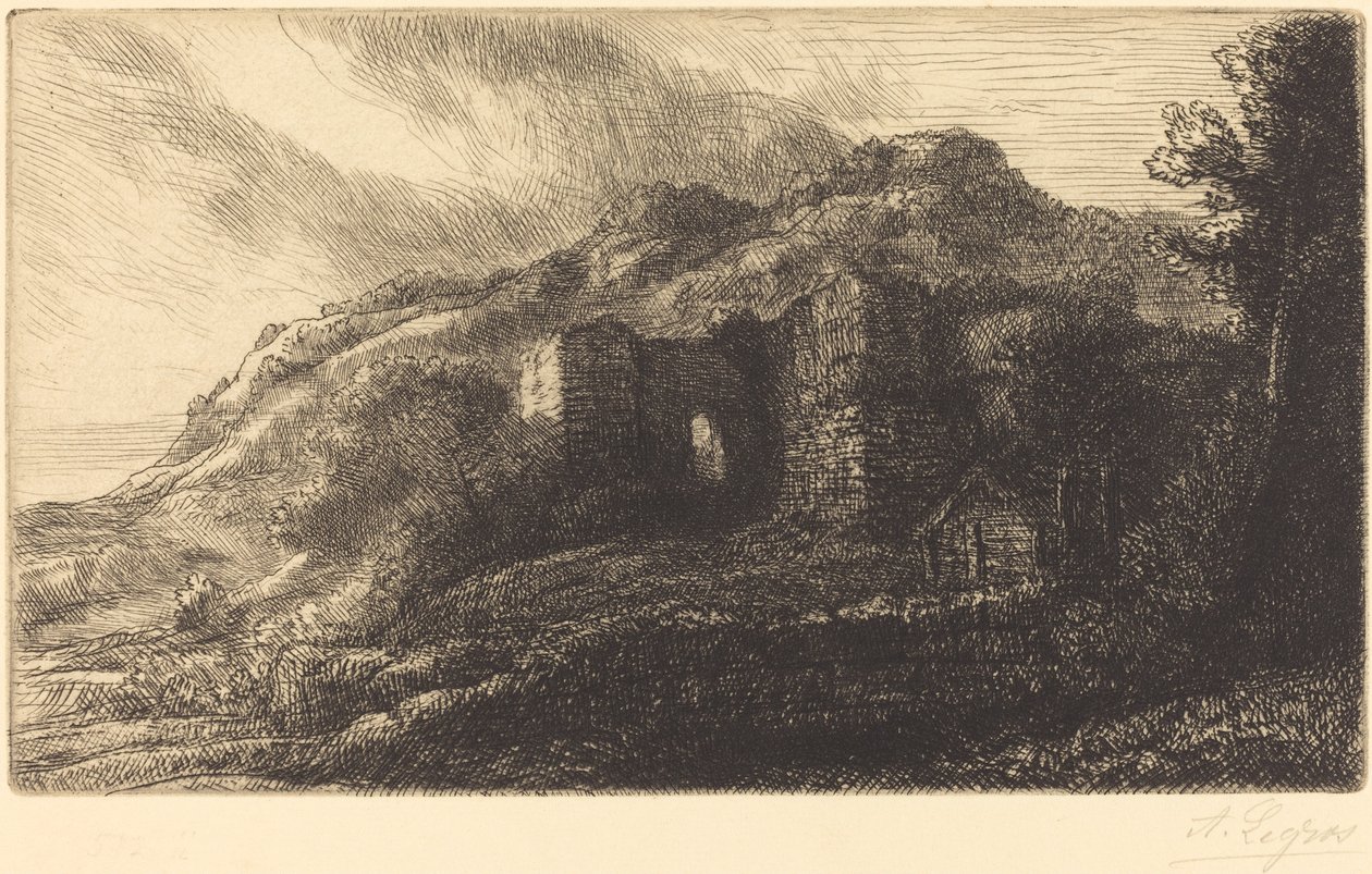 Zřícenina zámku Zřícenina hradu. od Alphonse Legros