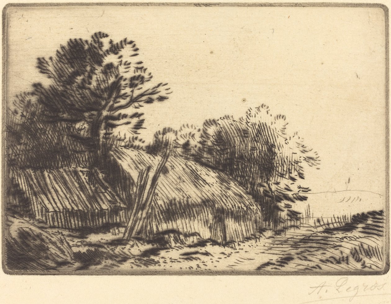 Rustikální scéna Scéna rustikální. od Alphonse Legros