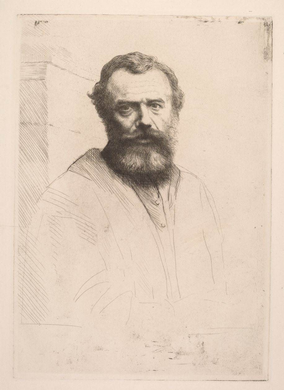 Autoportrét (třetí deska) od Alphonse Legros
