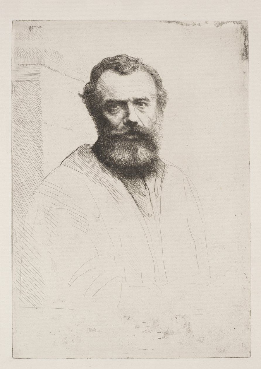 Autoportrét (třetí deska) od Alphonse Legros