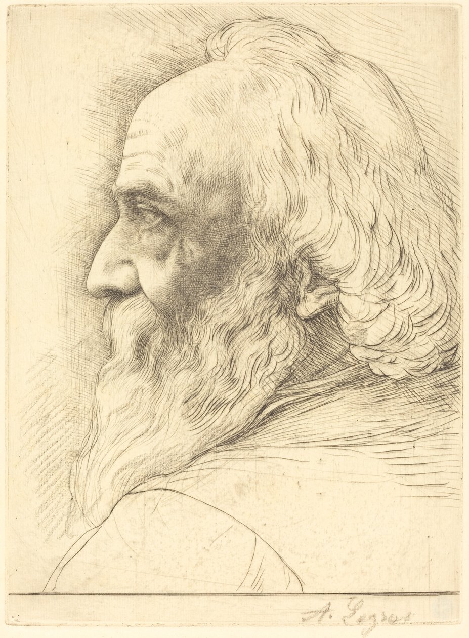 Autoportrét, 12. deska od Alphonse Legros