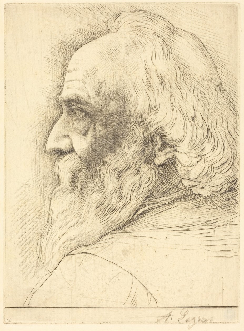 Autoportrét, 12. tabule od Alphonse Legros