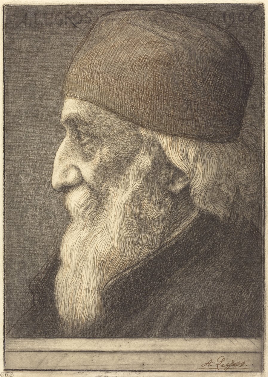 Autoportrét, 13. deska od Alphonse Legros