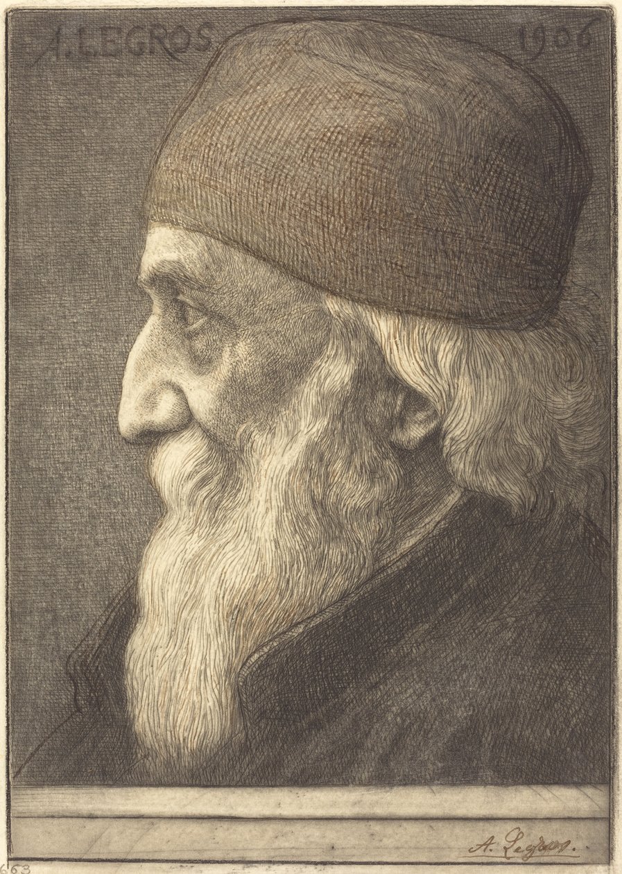 Autoportrét, 13. deska, 1906. od Alphonse Legros