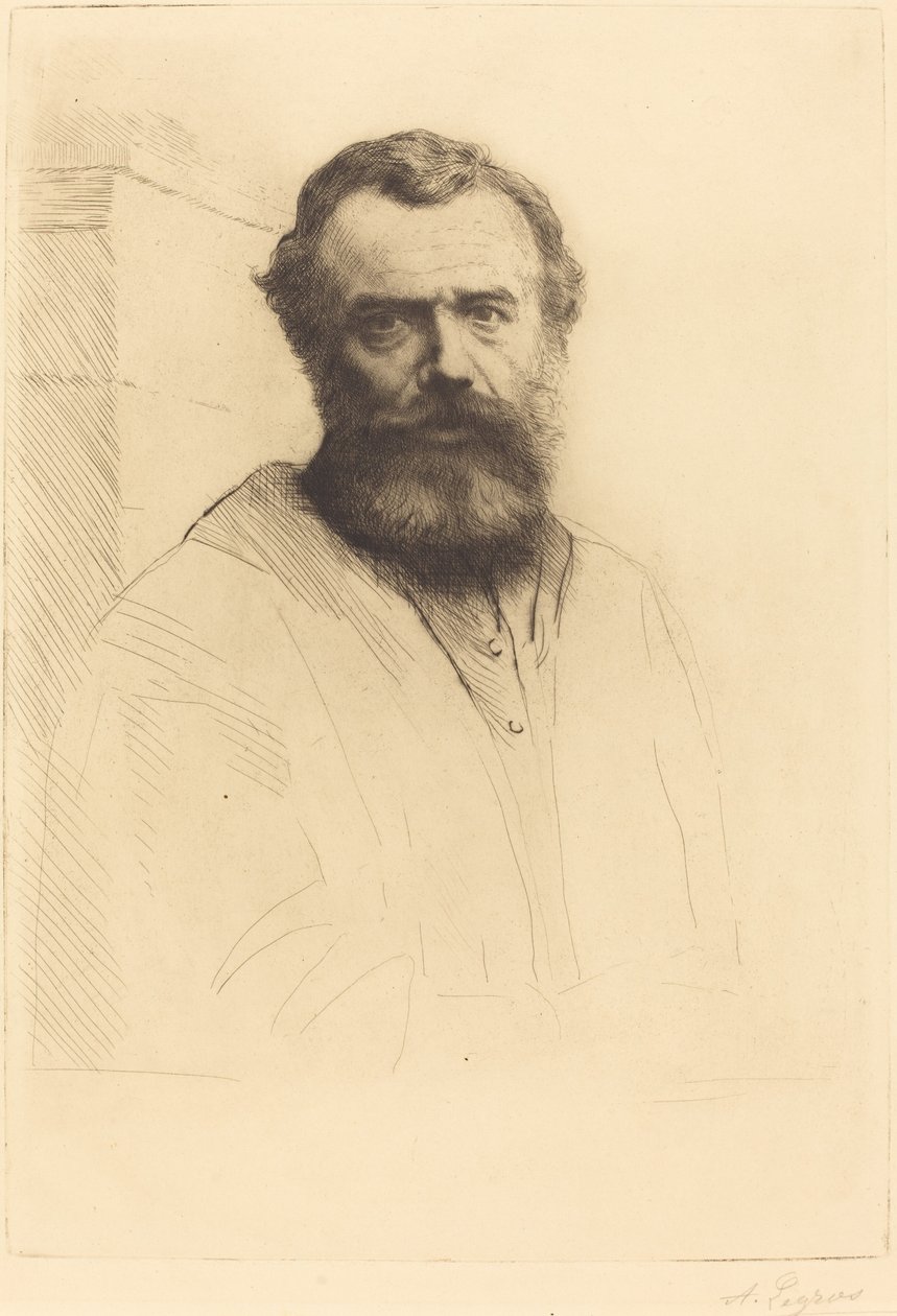 Autoportrét, 3. deska od Alphonse Legros