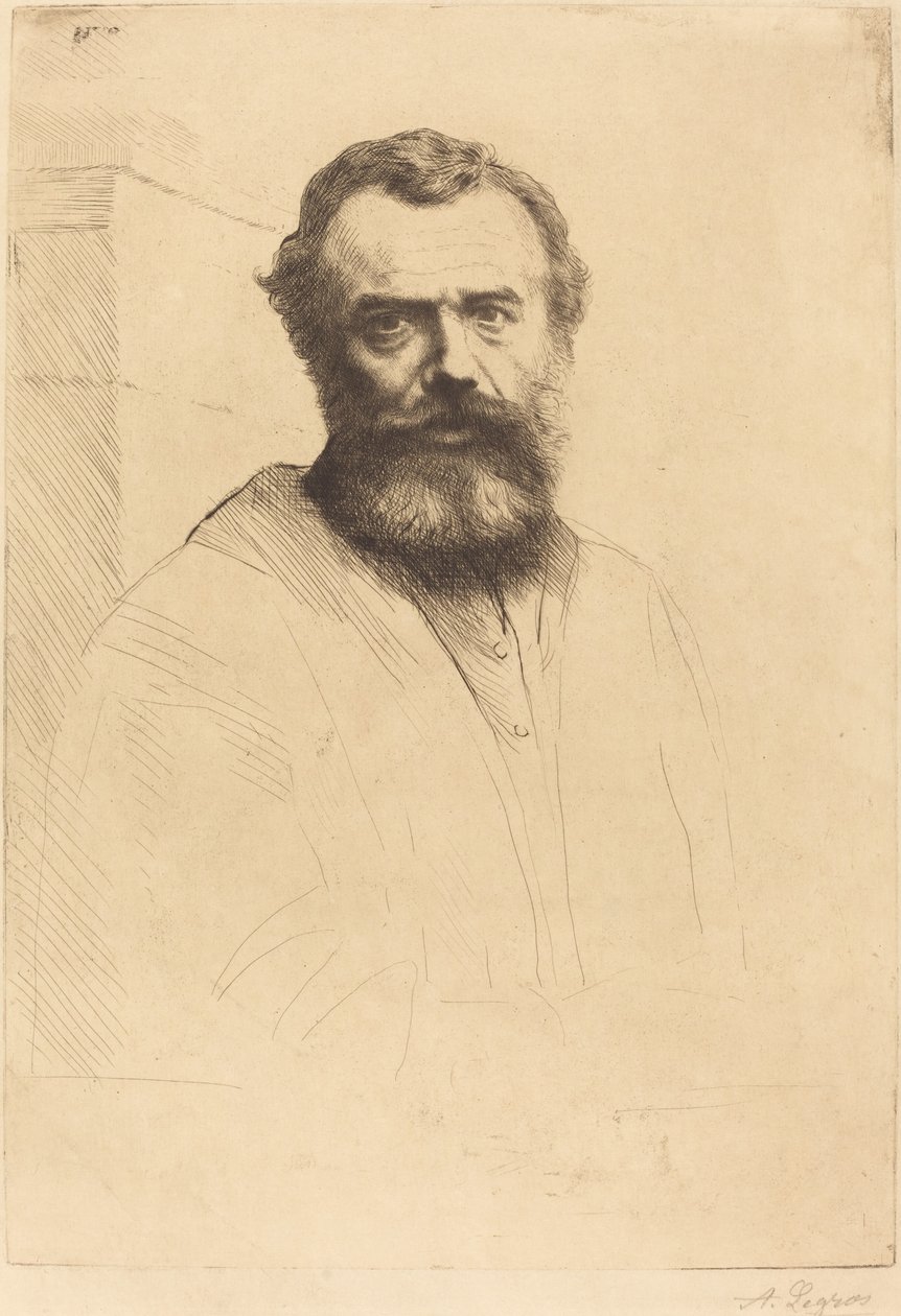 Autoportrét, 3. deska od Alphonse Legros