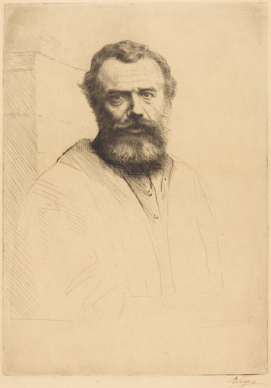 Autoportrét, 3. deska od Alphonse Legros