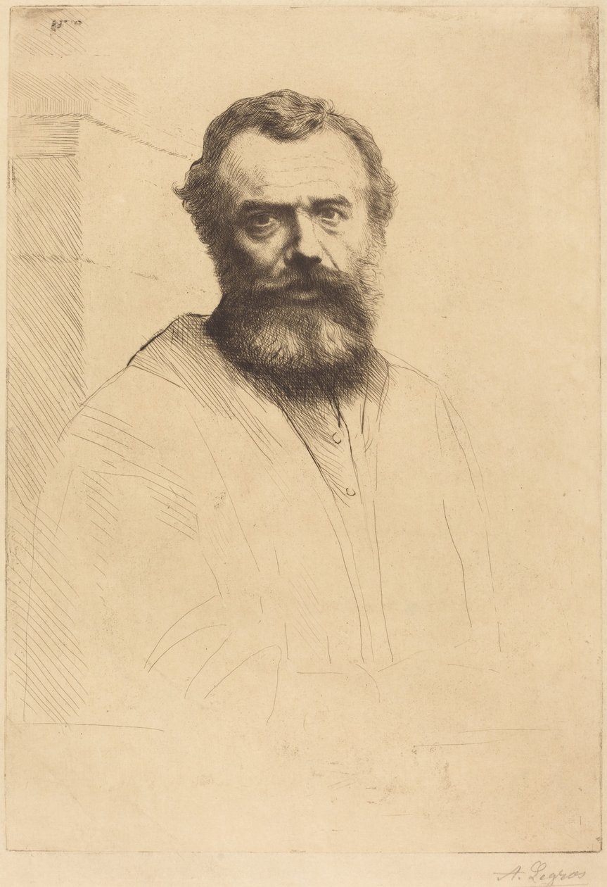 Autoportrét, 3. deska od Alphonse Legros