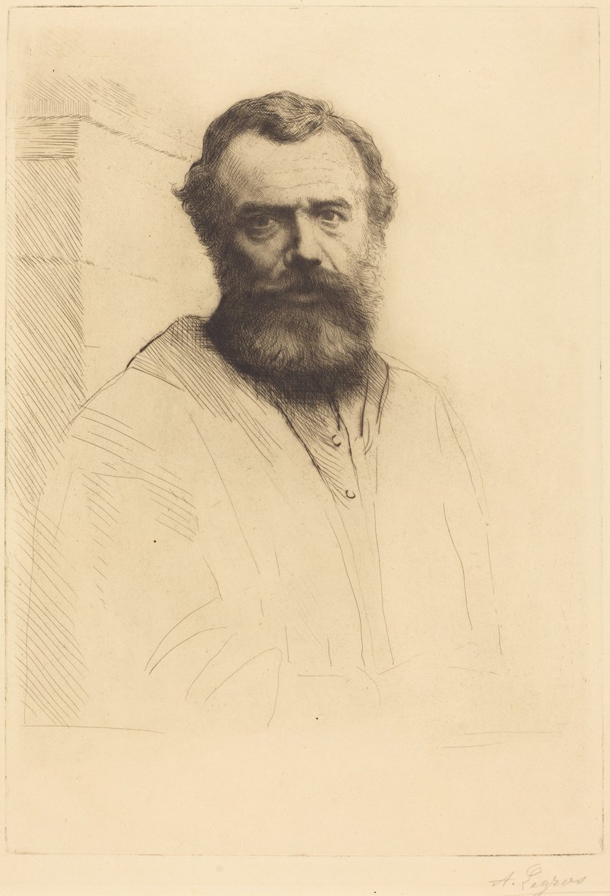 Autoportrét, 3. deska od Alphonse Legros