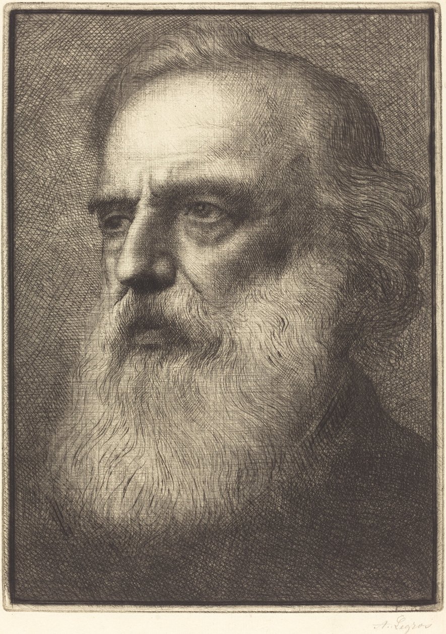 Autoportrét, 4. deska. od Alphonse Legros
