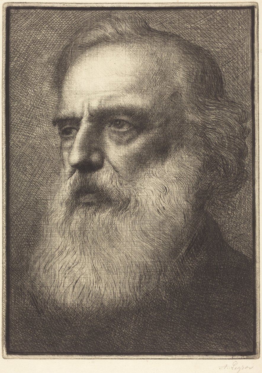 Autoportrét, 4. deska od Alphonse Legros