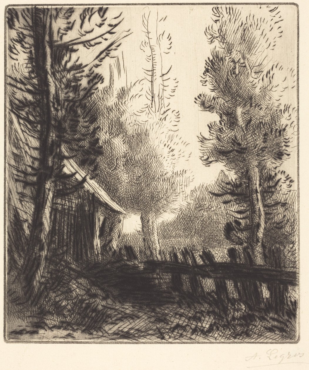Přístřešek (Le hangar) od Alphonse Legros