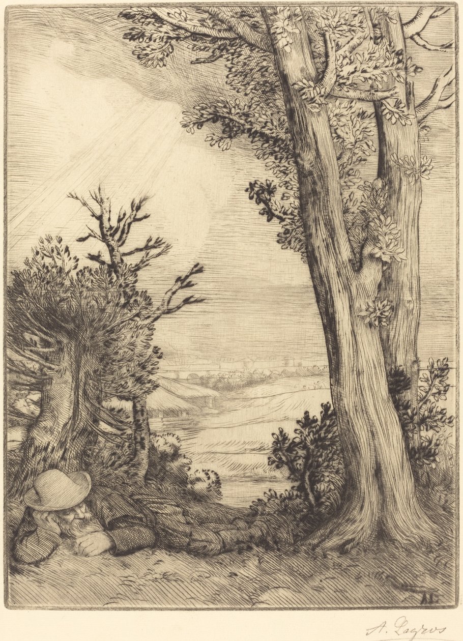 Siesta na venkově od Alphonse Legros