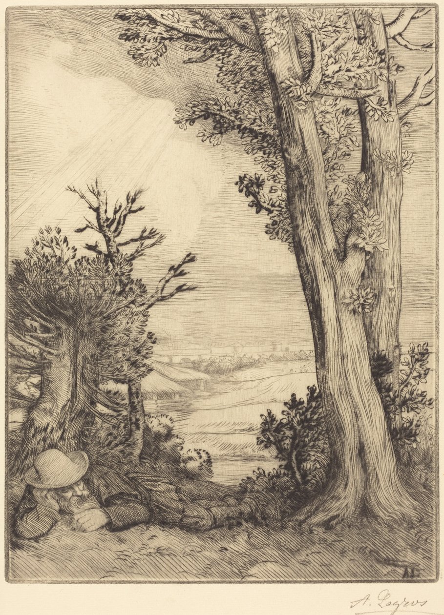 Siesta na venkově (Odpočinek na venkově) od Alphonse Legros