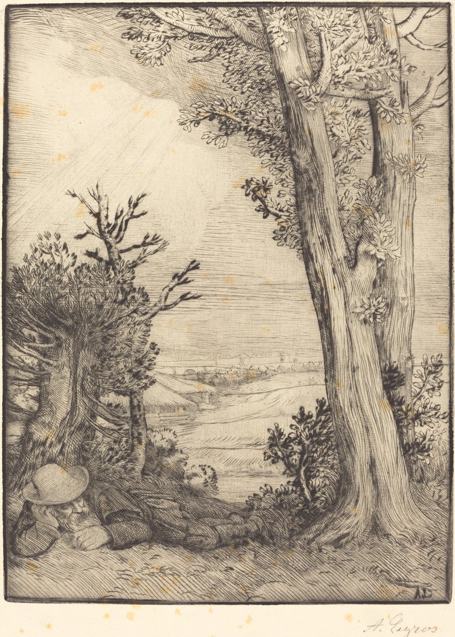 Siesta na venkově od Alphonse Legros