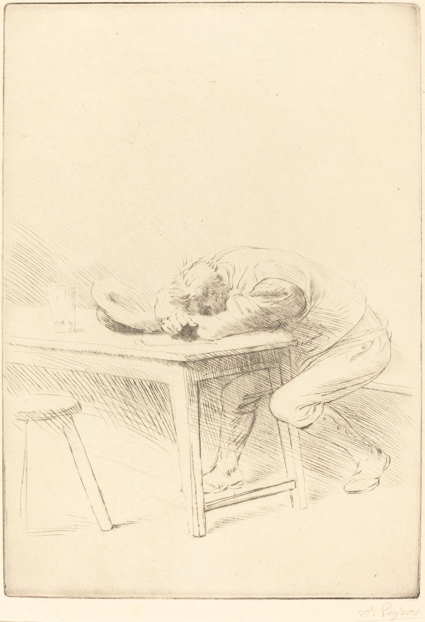 Siesta dělníka od Alphonse Legros