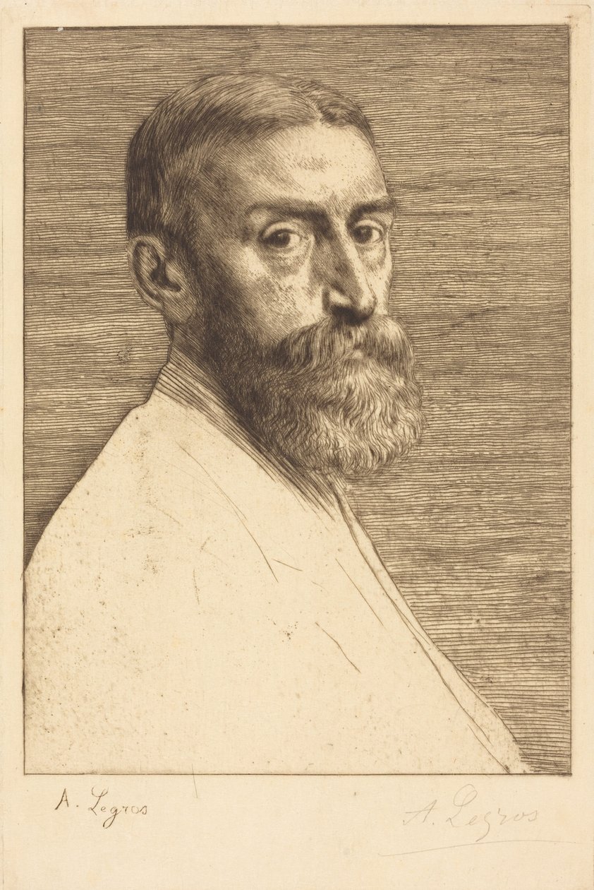 Sir E.J. Poynter, člen Královské akademie (P.R.A.) od Alphonse Legros