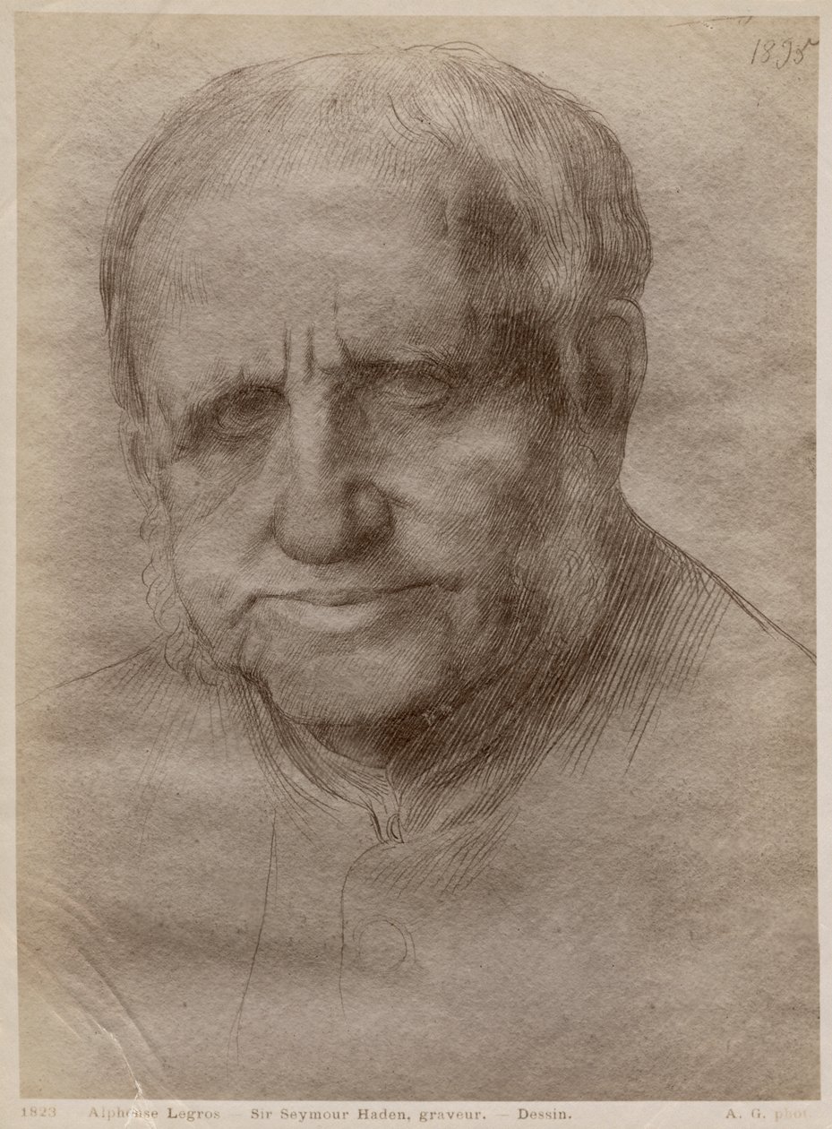 Sir Francis Seymour Haden, lept, 1895 (zlato na papíře) (viz také 414599) od Alphonse Legros