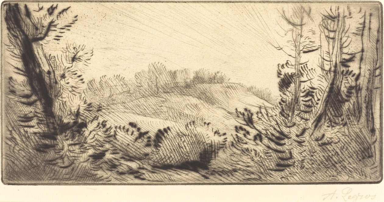 Malý kopec (Le coteau) od Alphonse Legros