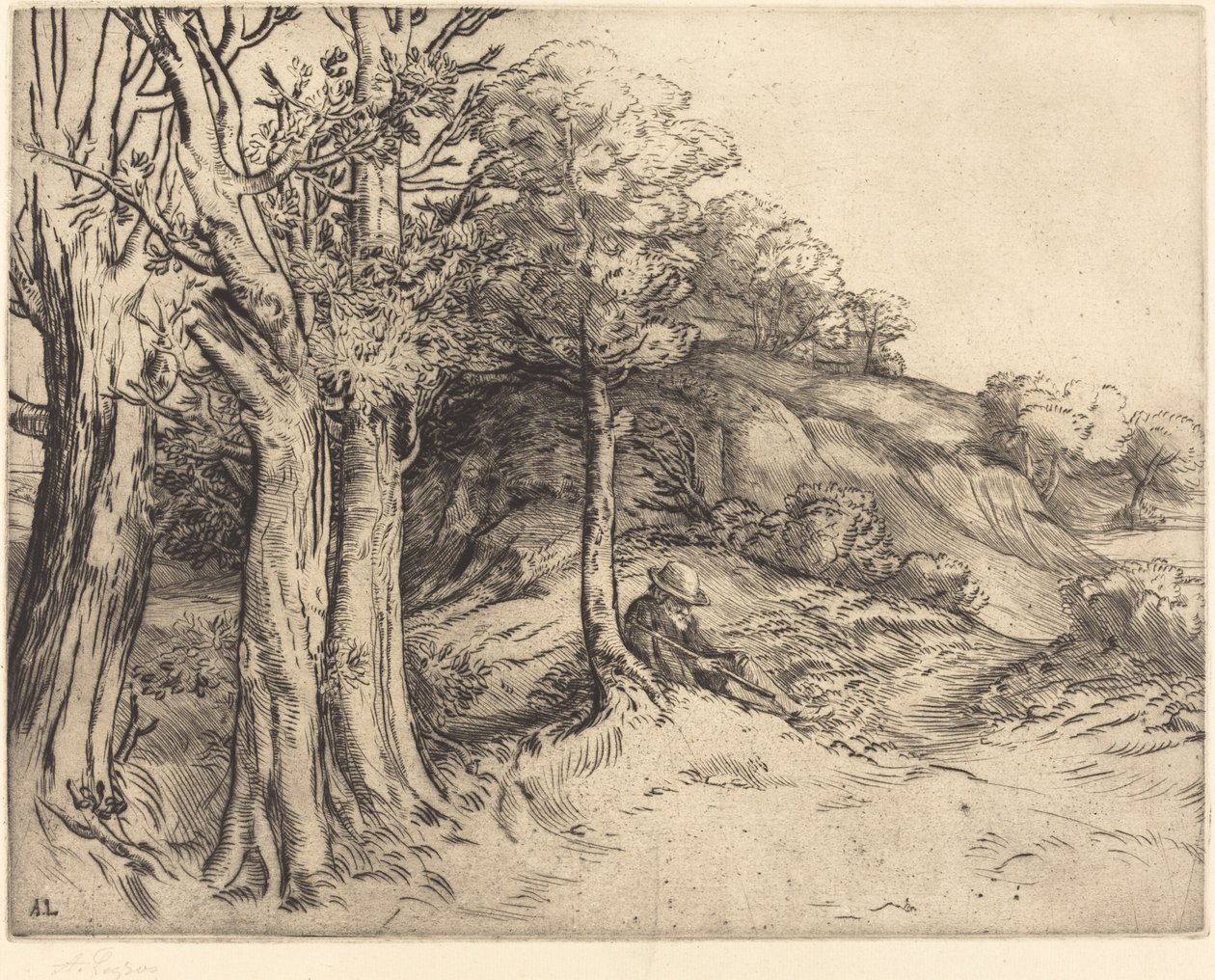 Osamělost (osamělost (krajina)) od Alphonse Legros