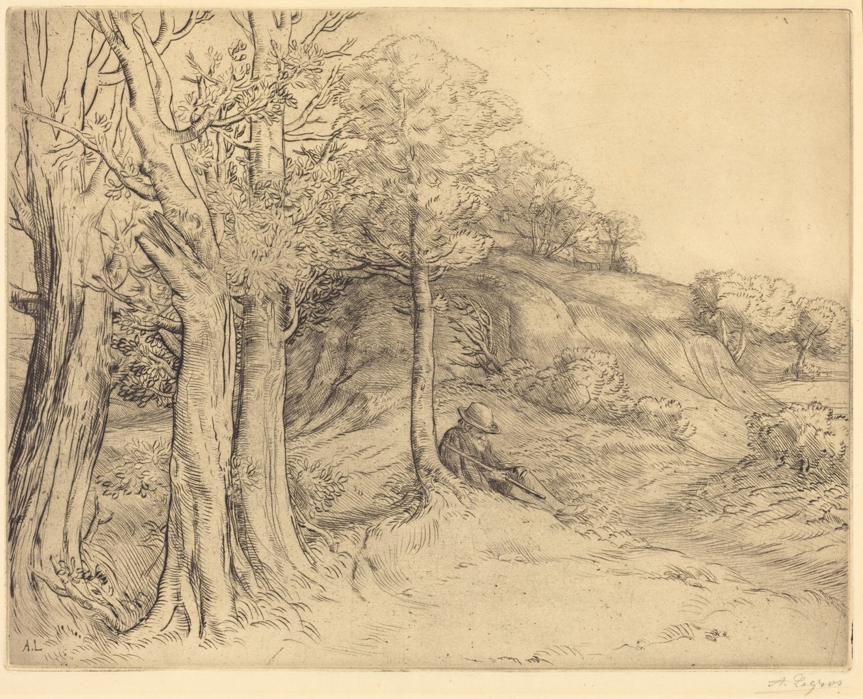 Osamělost (Osamělost (Krajina)) od Alphonse Legros