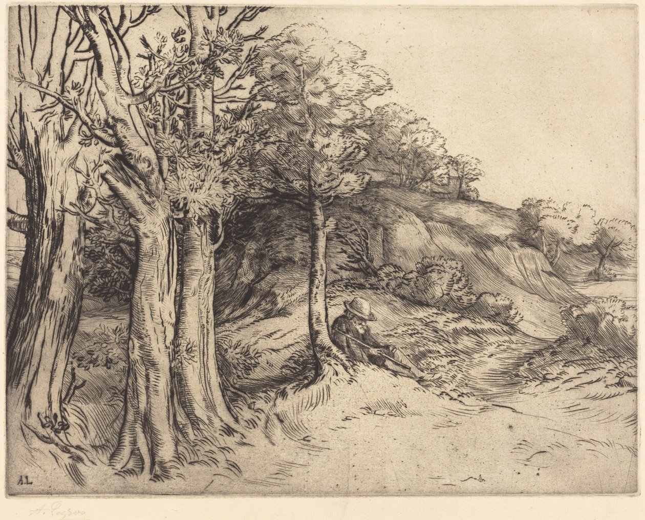 Osamělost (Osamělost (Krajina)) od Alphonse Legros