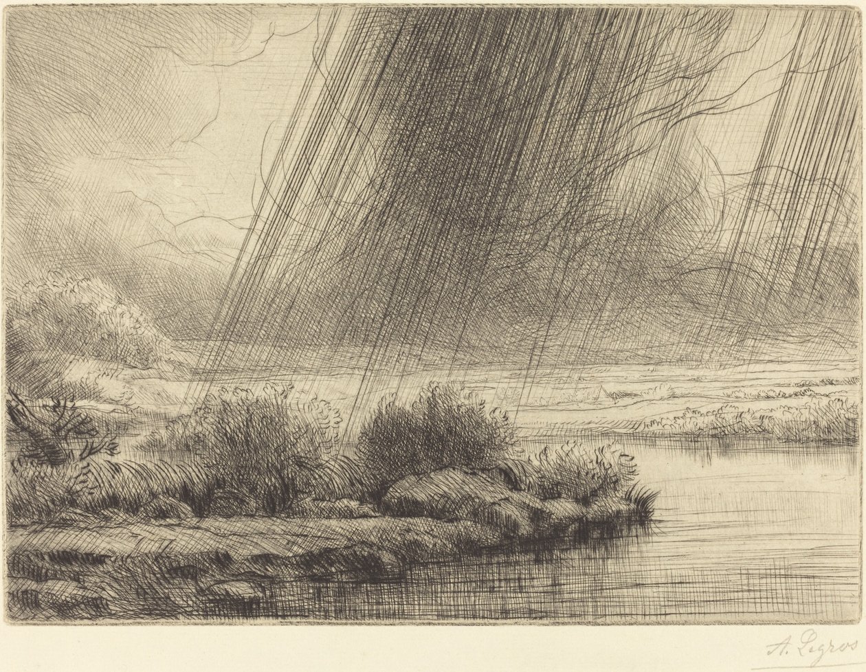 Bouřka od Alphonse Legros