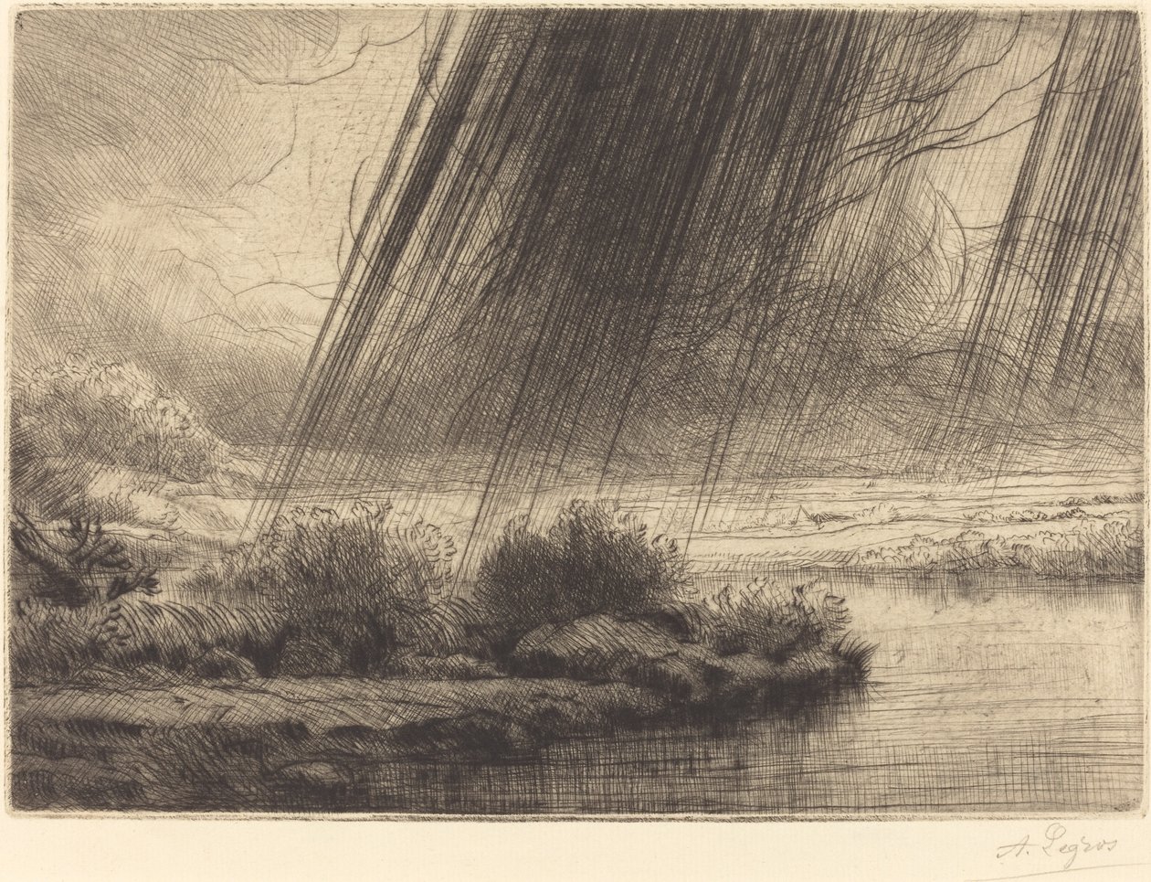 Bouřka od Alphonse Legros