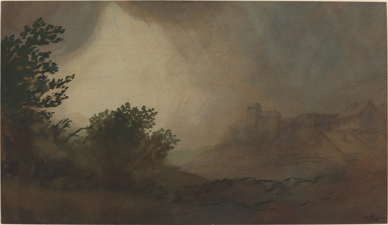 Bouřka od Alphonse Legros