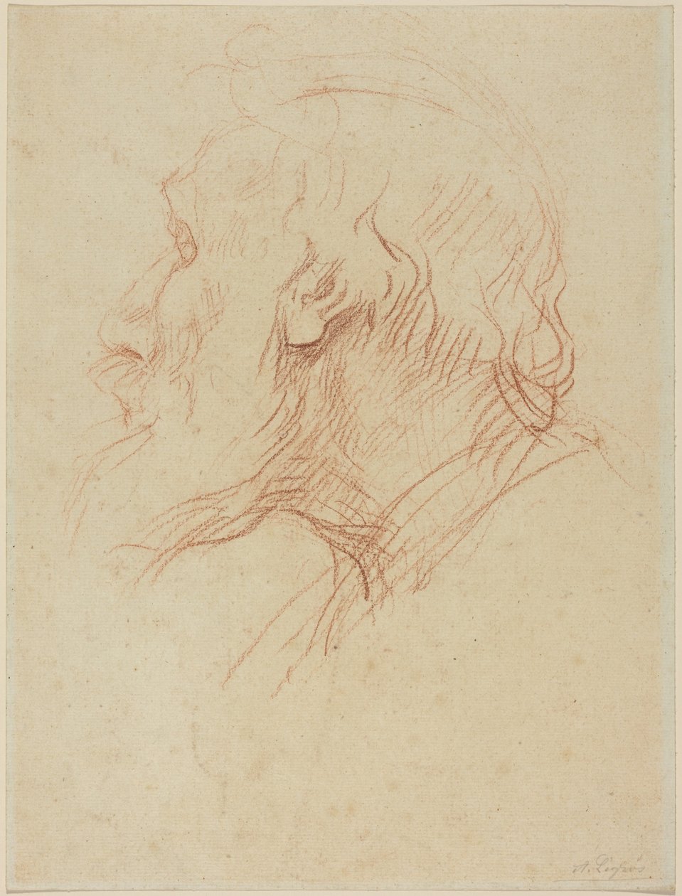 Studie žebráka od Alphonse Legros
