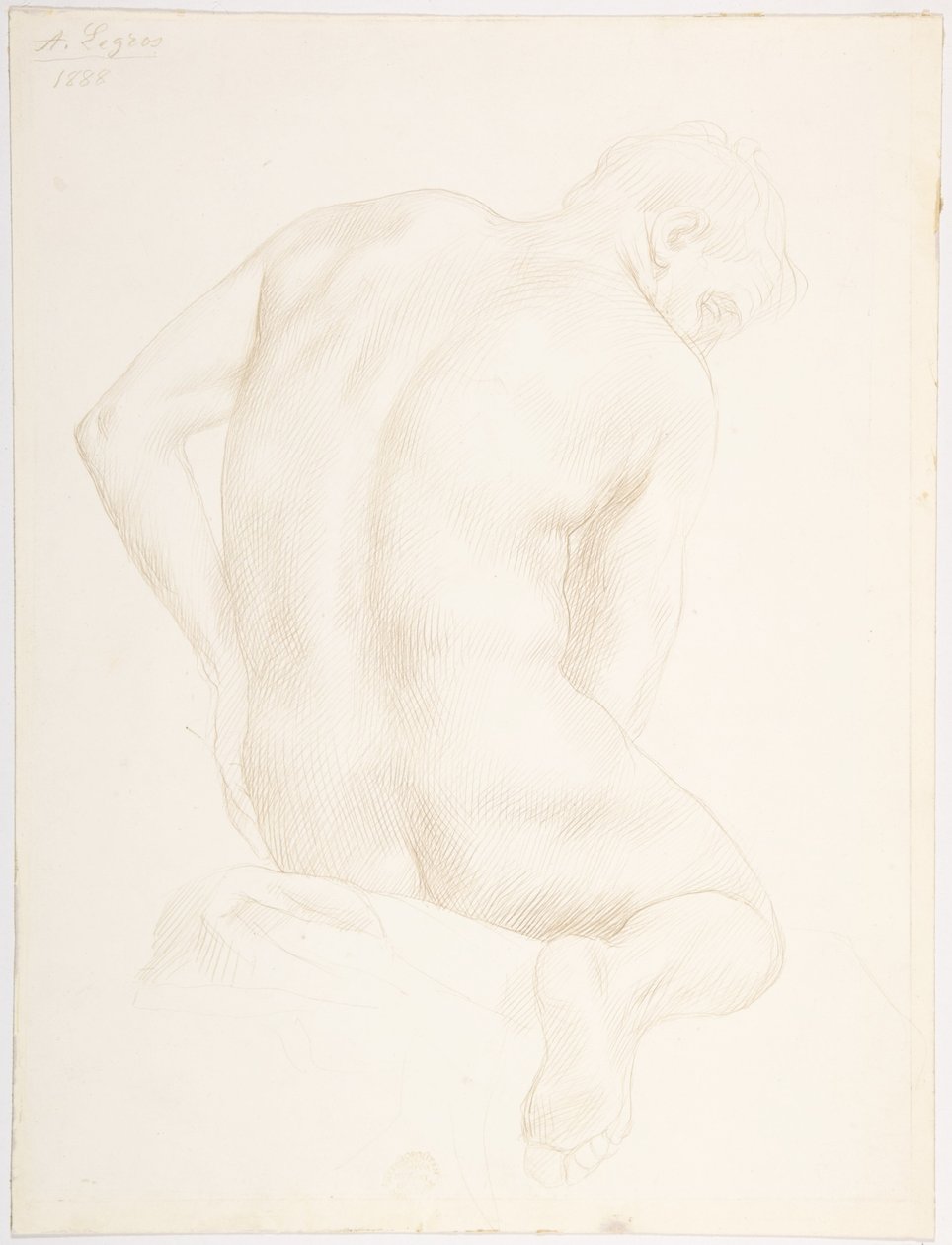 Studie postavy od Alphonse Legros