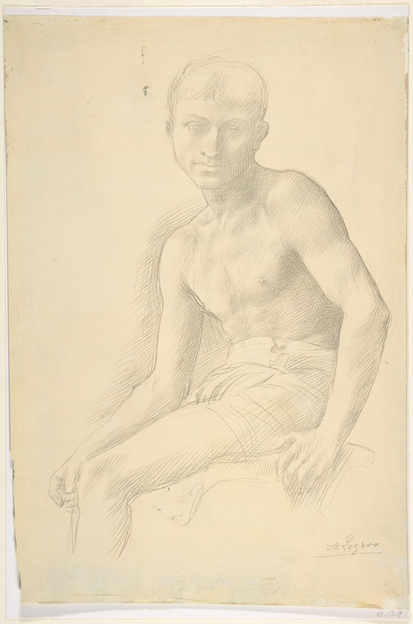 Studie postavy od Alphonse Legros