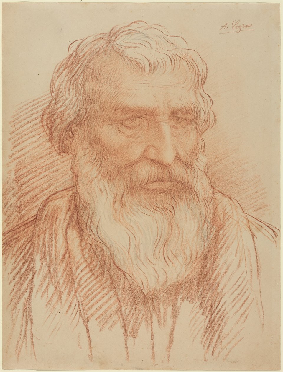 Studie hlavy od Alphonse Legros