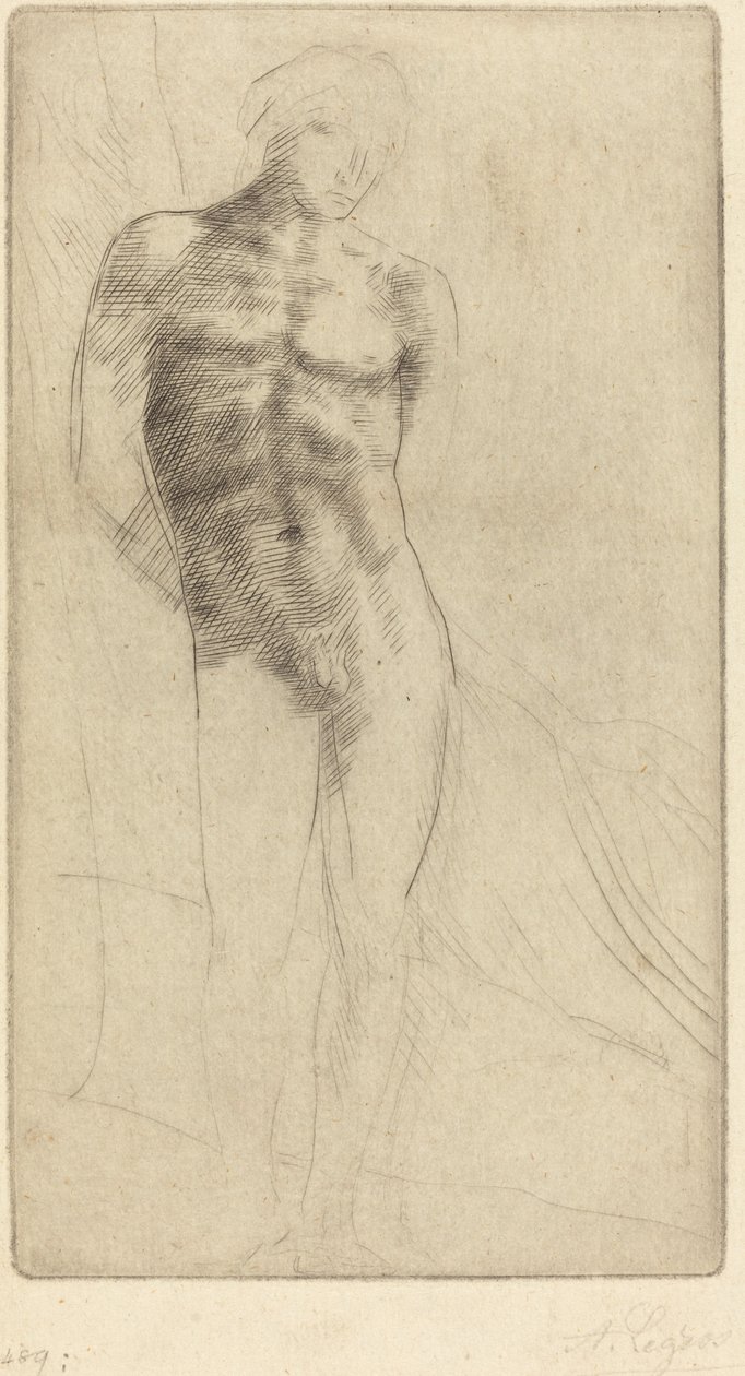 Studie nahé postavy Etude de figure nue. od Alphonse Legros