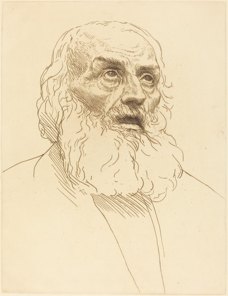 Studie starého muže (Etude de vieillard) od Alphonse Legros