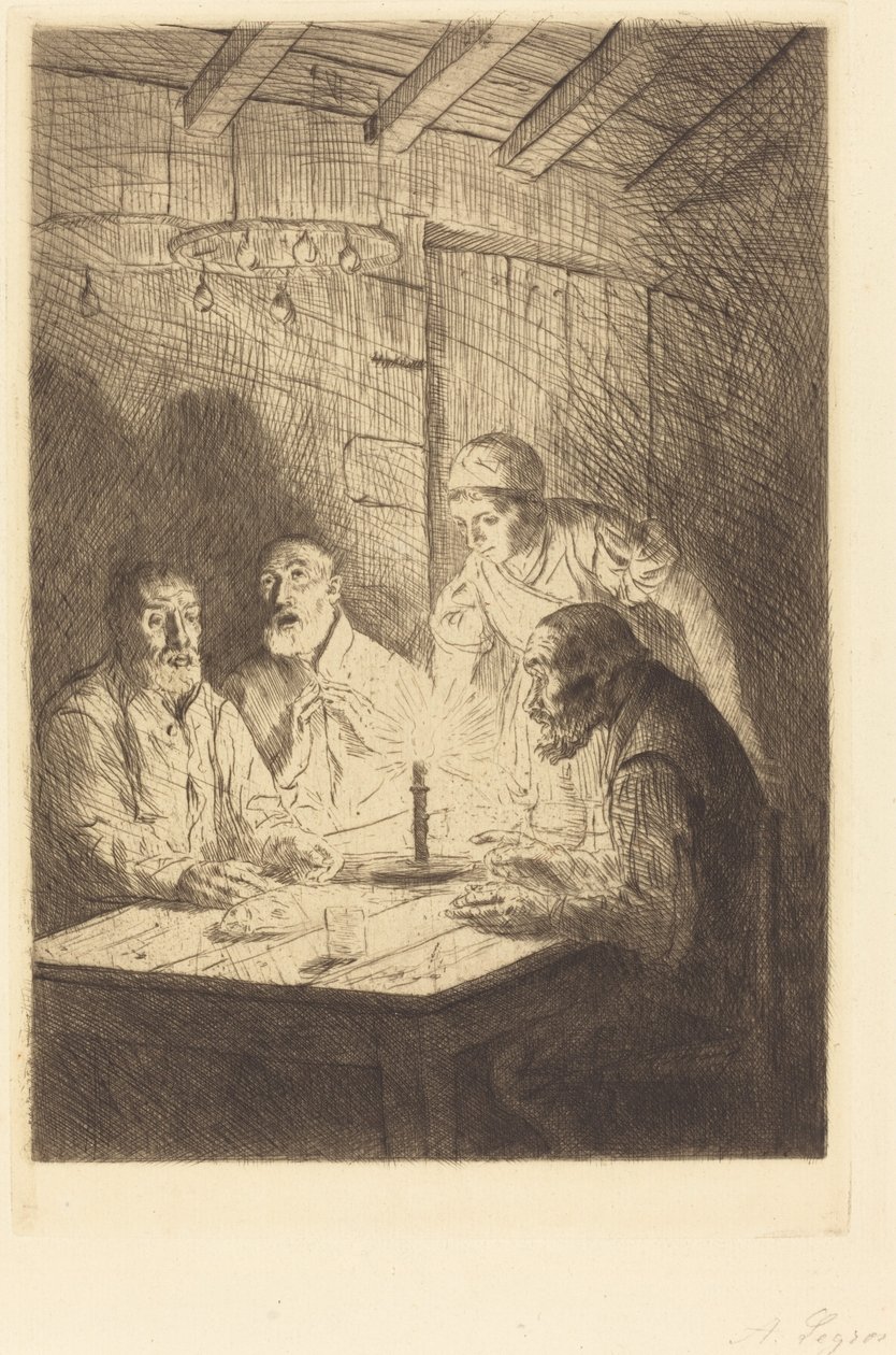 Večeře chudých od Alphonse Legros