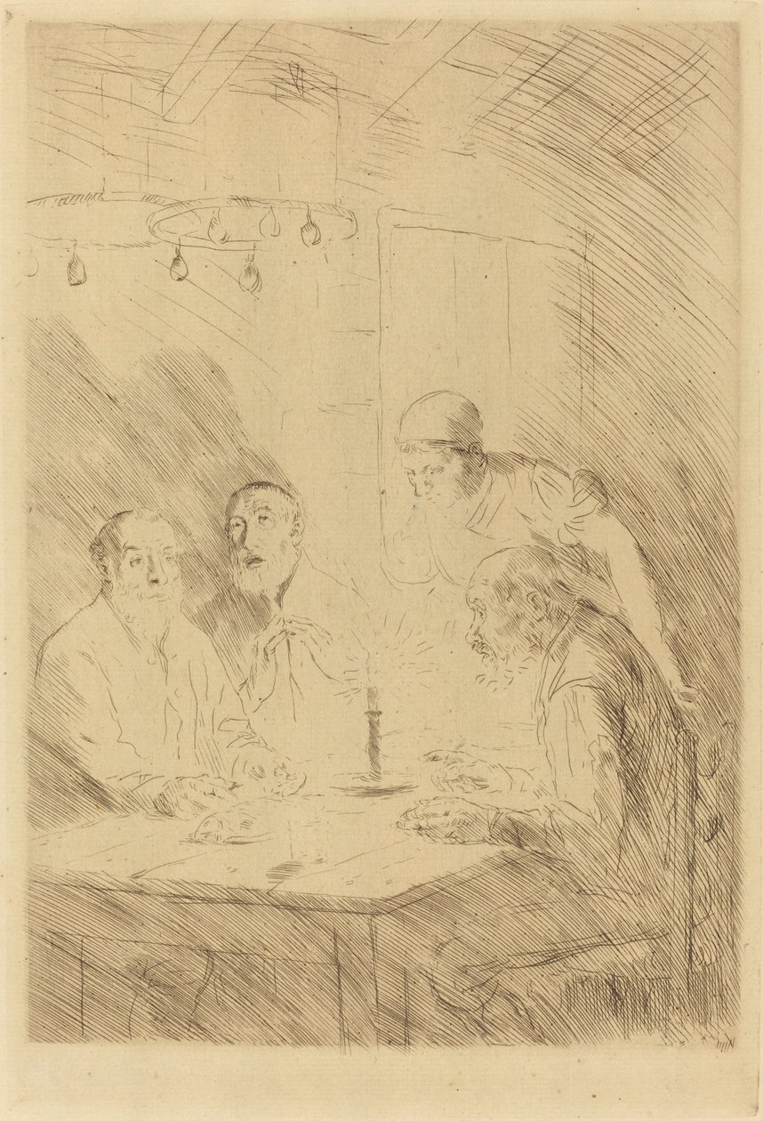 Večeře chudých od Alphonse Legros