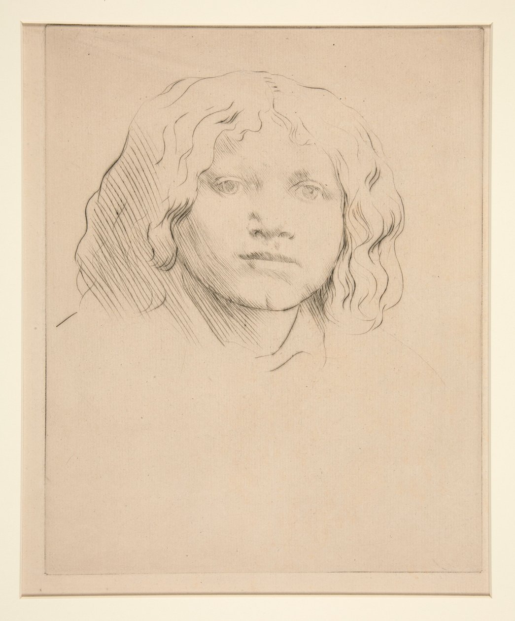 Hlava italského dítěte od Alphonse Legros