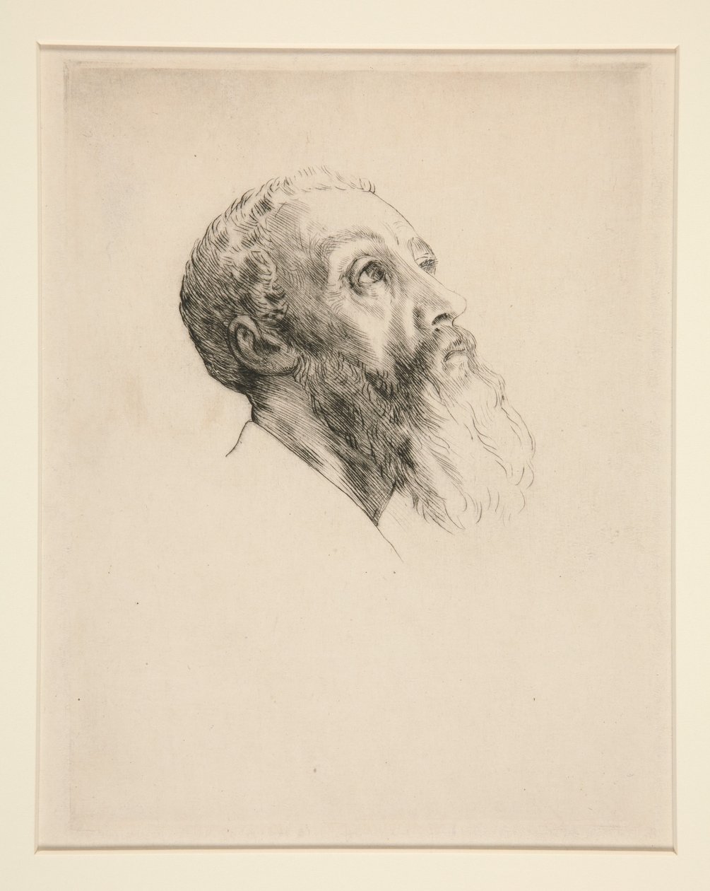 Hlava modelky od Alphonse Legros