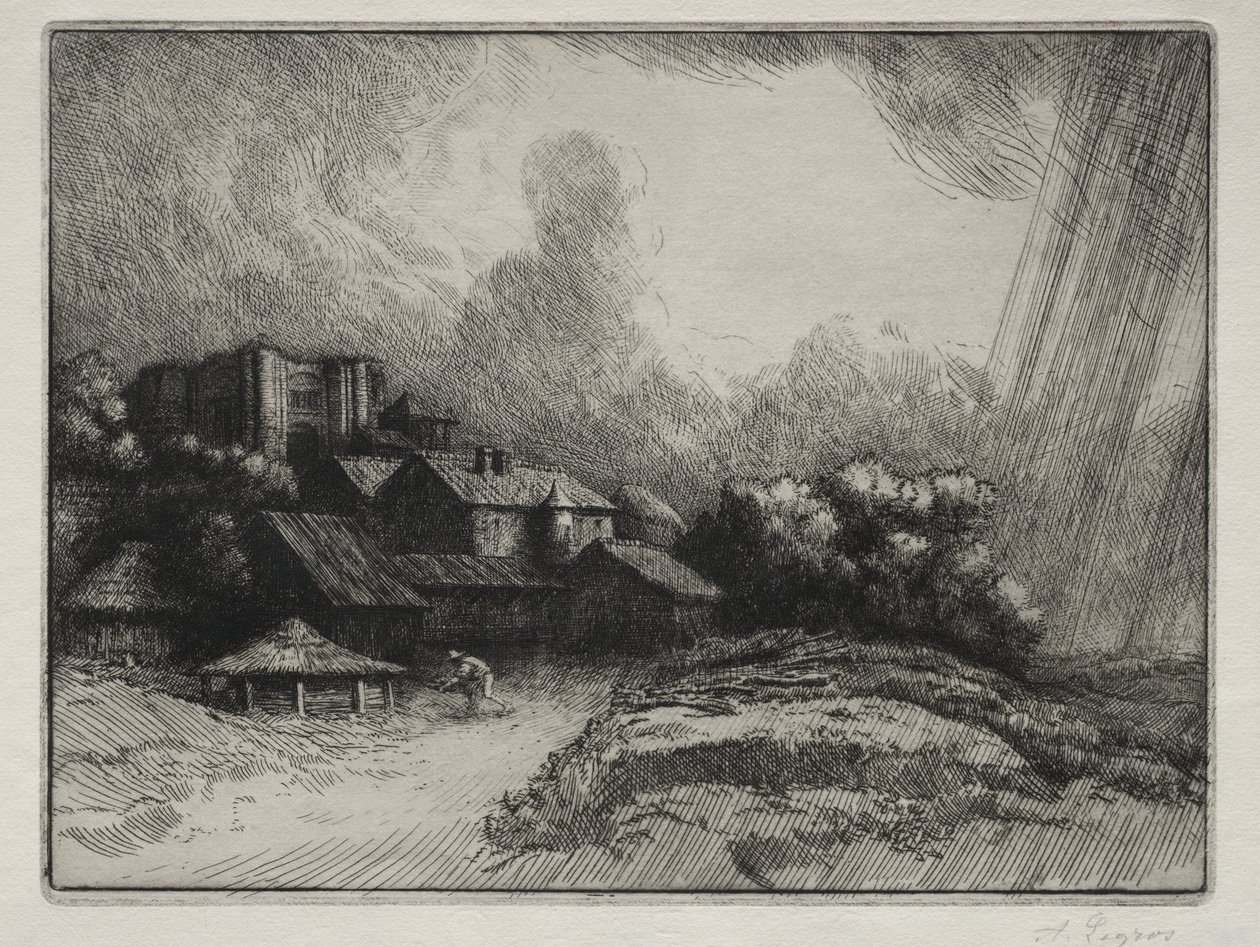 The Abbey Farm od Alphonse Legros