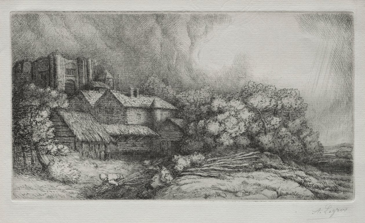 The Abbey Farm The Abbey Farm. od Alphonse Legros
