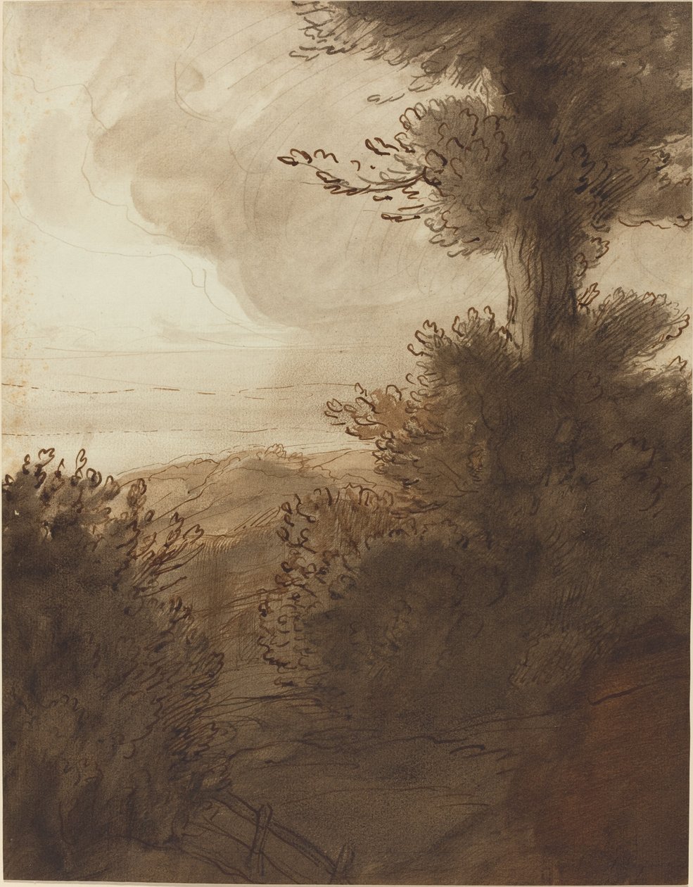 Velký strom od Alphonse Legros