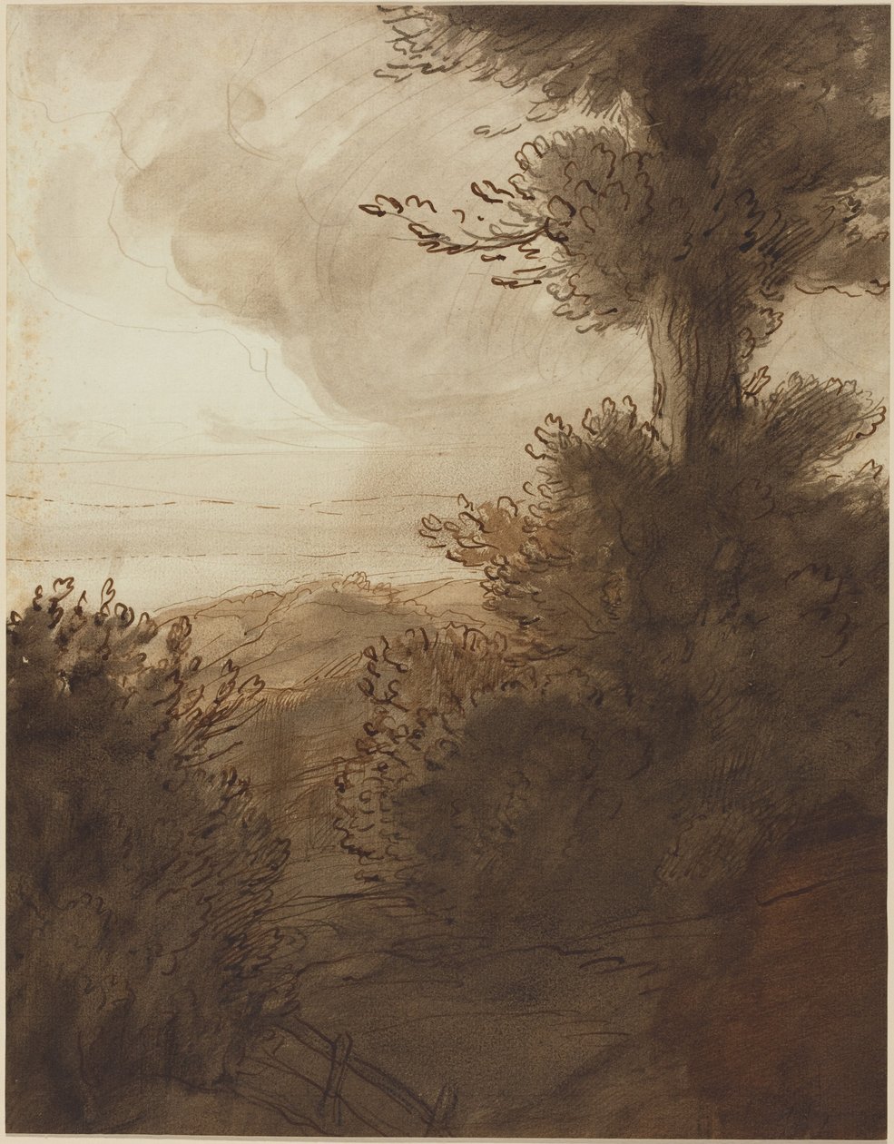 Velký strom od Alphonse Legros